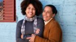 Happy,Cheerful,Black,Adult,Daughter,And,Mother,With,Broad,Smile